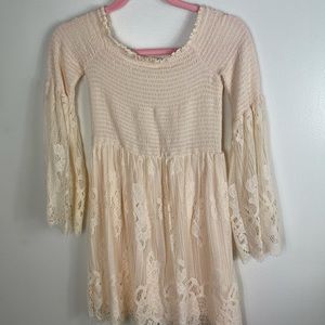 Coco & Jameson Cream Dress Size M